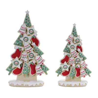 Houzbling Cookie Tree (set Of 2) 10"h, 12"h Resin