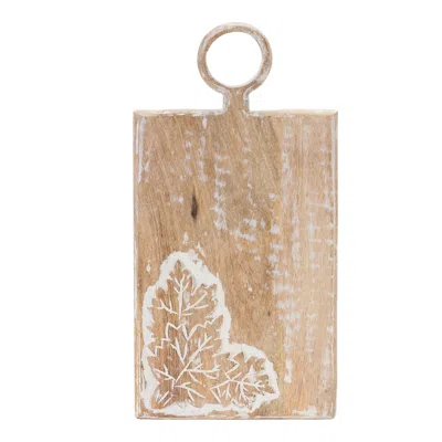 Houzbling Cutting Board (set Of 2) 8"l X 16"h Wood In Brown