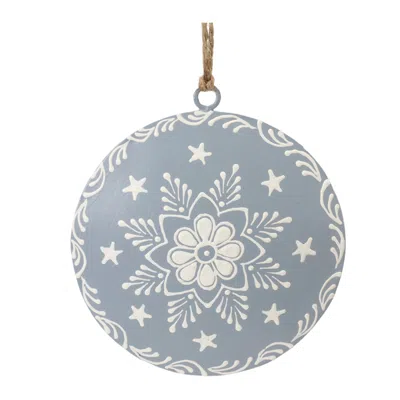 Houzbling Disc Ornament (set Of 12) 4.5"h Iron