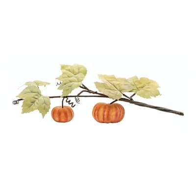 Houzbling Double Pumpkin Vine (set Of 2) 21"l Foam/polyester In Green