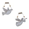 Houzbling Dove And Angel Ornament (set Of 6) 6.5"h Mdf/jute