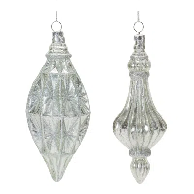 Houzbling Drop Ornament (set Of 12) 6.75"h, 7"h Glass