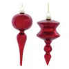 Houzbling Drop Ornament (set Of 12) 6"h, 6.5"h Glass