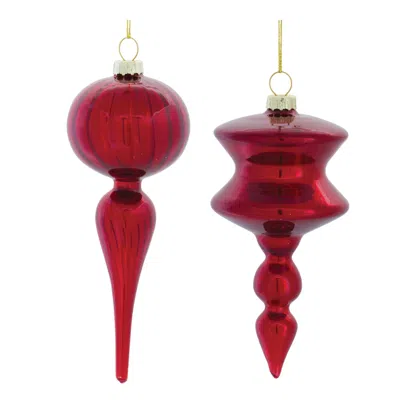 Houzbling Drop Ornament (set Of 12) 6"h, 6.5"h Glass
