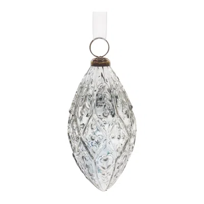 Houzbling Drop Ornament (set Of 4) 5"h Glass