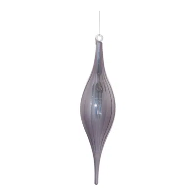 Houzbling Drop Ornament (set Of 6) 10.5"h Glass In Purple