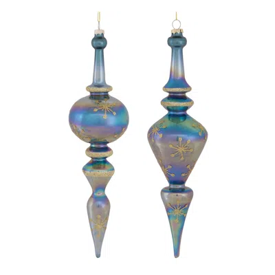 Houzbling Drop Ornament (set Of 6) 12.25"h Glass