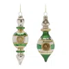Houzbling Drop Reflector Ornament (set Of 12) 6"h, 6.75"h Glass
