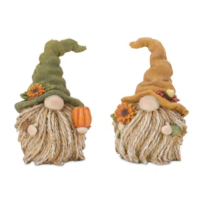 Houzbling Fall Gnome (set Of 6) 5"h Resin