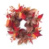 Houzbling Fall Leaf Wreath 19"d Polyester