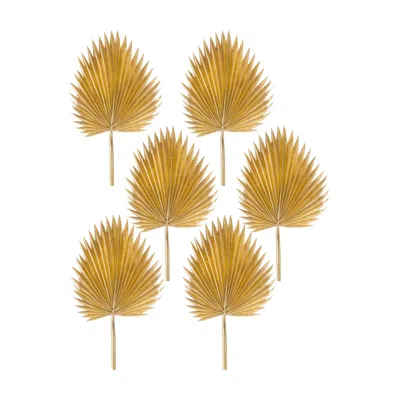 Houzbling Fan Palm Leaf (set Of 6) 37"h Plastic