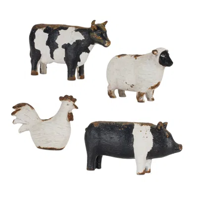 Houzbling Farm Animal Candle Holder (set Of 4) 4.5"h, 4.75"h, 4.75"h, 5.25"h Resin In Multi