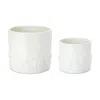 Houzbling Farm Animal Pot (set Of 2) 4.5"d X 4.25"h, 6"d X 5.75"h Ceramic