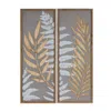 Houzbling Fern Frame (set Of 2) 12.5"l X 32.75"h Mdf/wood