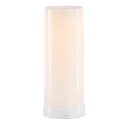 Houzbling Fia Flame 3"d X 7.5"h Plastic White 6 Hr Timer W/remote Usb Charging Cable Included In Neutral