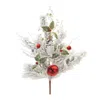 Houzbling Flocked Pine Spray (set Of 2) 28.5"h Pvc