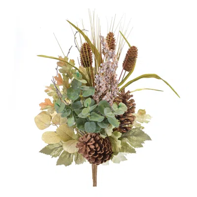 Houzbling Foliage/berry/cone Bush (set Of 2) 23"h Polyester