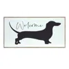 Houzbling Framed Dog/welcome Print 19.75"l X 10"h Mdf/plastic/paper