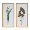 Houzbling Framed Foliage (set Of 2) 14"l X 27.5"h Wood/paper