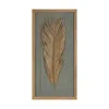Houzbling Framed Palm (set Of 2) 14"l X 27.5"h Wood/paper