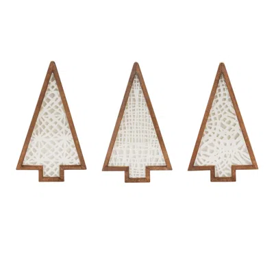 Houzbling Framed Tree (set Of 3) 17"h Paper/wood/mdf In Brown