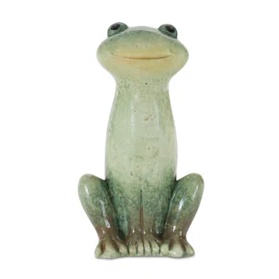Houzbling Frog (set Of 6) 5.5"h Resin In Green