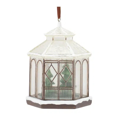 Houzbling Gazebo Ornament (set Of 4) 5.5"h Resin In White