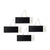 Houzbling Get Cozy Memo/chalkboard (set Of 4) 14.25" X 5"h Stoneware