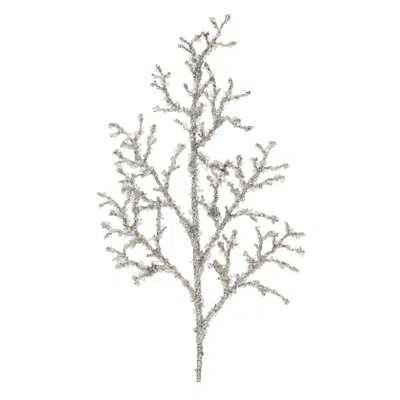 Houzbling Glitter Branch (set Of 2) 33"h Acrylic In White