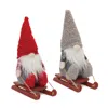 HOUZBLING GNOME ON SLED (SET OF 2) 13.5"H POLYESTER