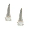 Houzbling Gnome (set Of 2) 14.5"d Terra Cotta