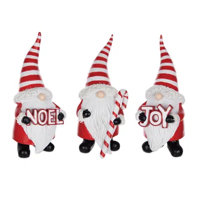 Houzbling Gnome (set Of 3) 7.25"h Resin