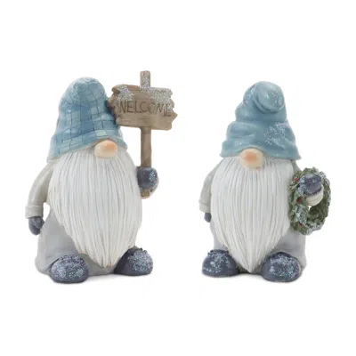 Houzbling Gnome (set Of 6) 5.5"h, 5.75"h Resin
