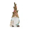Houzbling Gnome W/rabbit 10"l X 24.75"h Resin