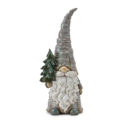 Houzbling Gnome W/tree (set Of 2) 13.5"h Resin In Multi