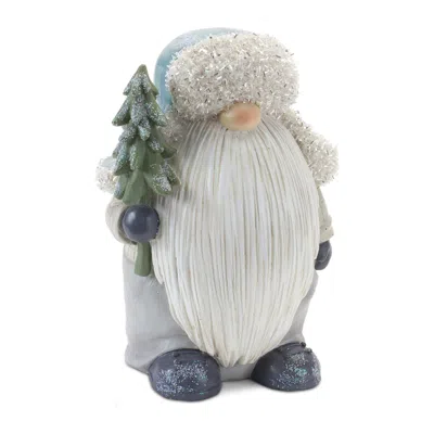 Houzbling Gnome W/tree (set Of 2) 8.25"h Resin