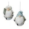 Houzbling Gnome/bell Ornament (set Of 12) 4.25"h Resin
