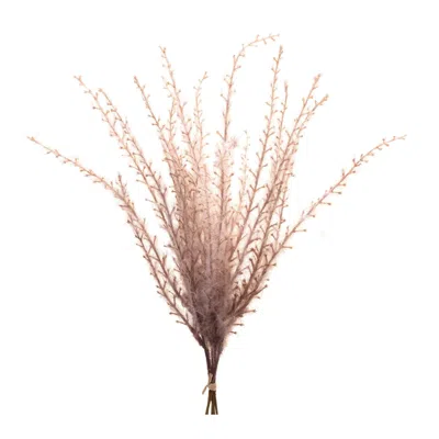 Houzbling Grass Bundle (set Of 6) 19"h Plastic In Pink