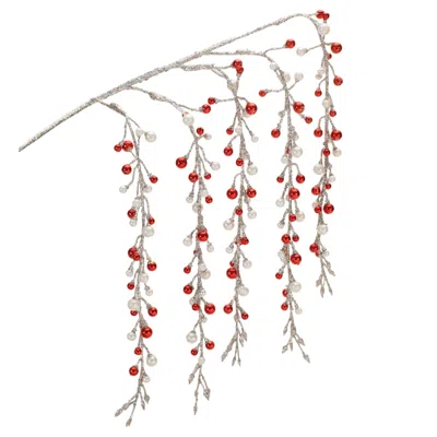 Houzbling Hanging Berry Branch (set Of 2) 26"h Plastic