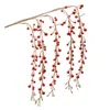 Houzbling Hanging Berry Branch (set Of 2) 26"h Plastic