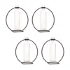 Houzbling Hanging Vase In Circle Stand (set Of 4) 9"h