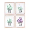 Houzbling Herb Frame (set Of 4) 6.5"l X 8"h Paper/mdf