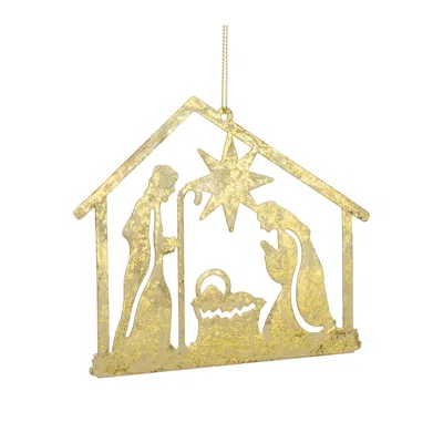 Houzbling Holy Family Ornament (set Of 12) 4.25"h Metal