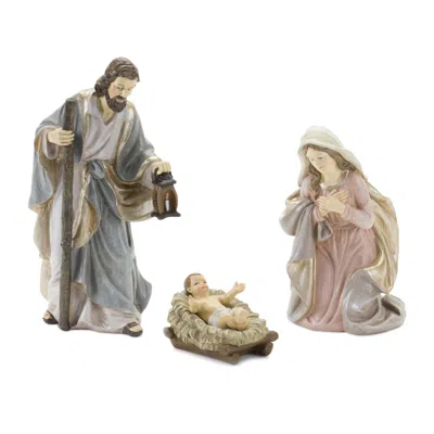 Houzbling Holy Family (set Of 3) 2.5"h, 6"h, 7.75"h Resin