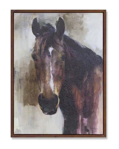 Houzbling Horse Canvas 23.75"l X 31.5"h Canvas/wood In Multi