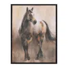 Houzbling Horse Print 18"l X 24"h Canvas/wood