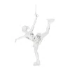 Houzbling Ice Skater Ornament (set Of 4) 5.75"h Acrylic
