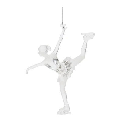 Houzbling Ice Skater Ornament (set Of 4) 5.75"h Acrylic