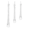 Houzbling Icicle Drop (set Of 12) 4.25"h, 5"h, 6.25"h Glass