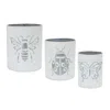 Houzbling Insect Pot (set Of 3) 4.5"d X 5.75"h, 5.5"h X 6.75"h, 6.5"d X 7.75"h Iron